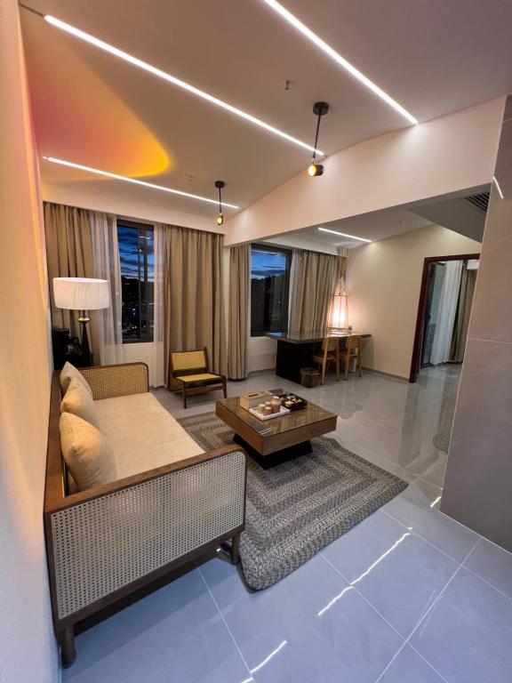 Posezení v ubytování Phoenix Best River View B&B 故里明月