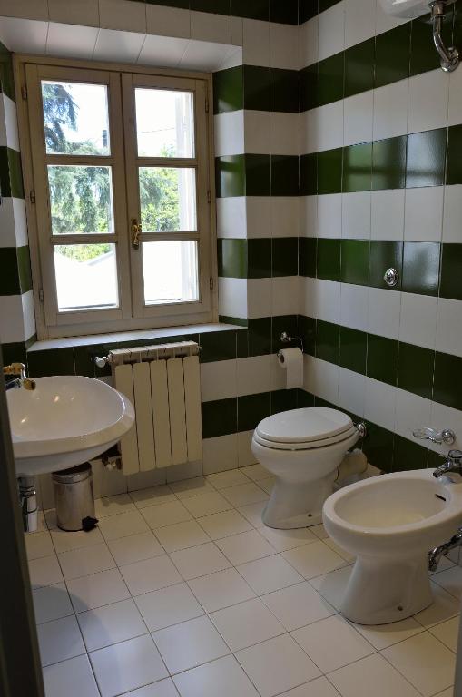 Koupelna v ubytování Hotel Calzaiolo