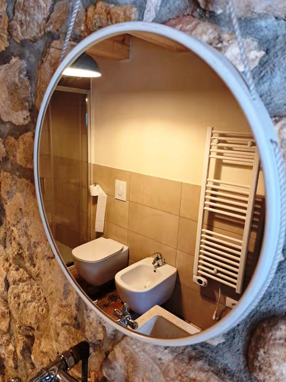 Vannituba majutusasutuses La Perla a Lumignano - ai piedi della falesia