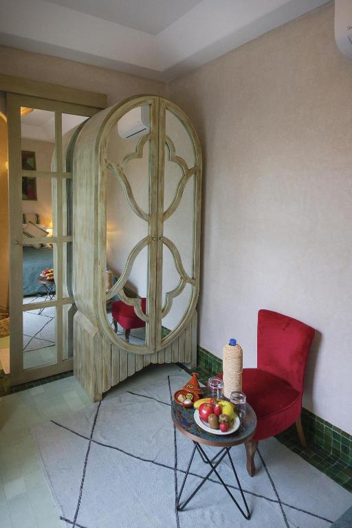 Posezení v ubytování Riad Casa Felicità & SPA