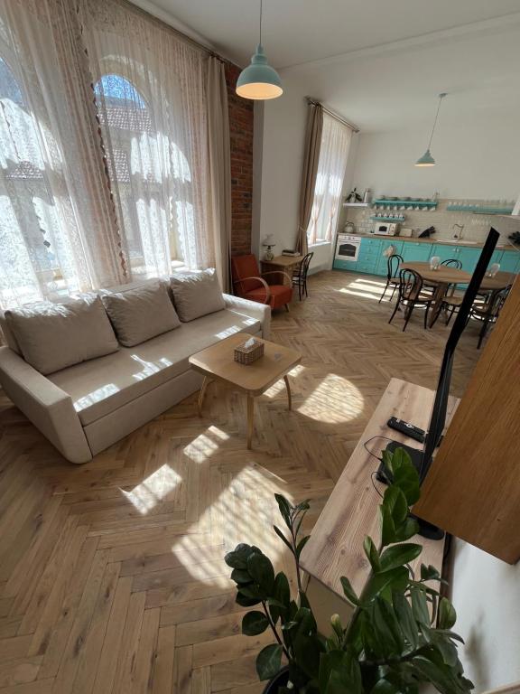 Posezení v ubytování Apartmány Naxarův dvůr