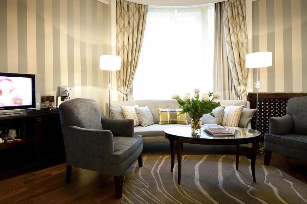 Posezení v ubytování Grand Hotel Oslo
