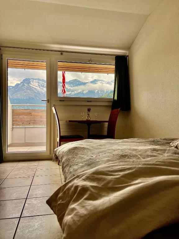Voodi või voodid majutusasutuse Schöne Zimmer in idyllischer Lage toas