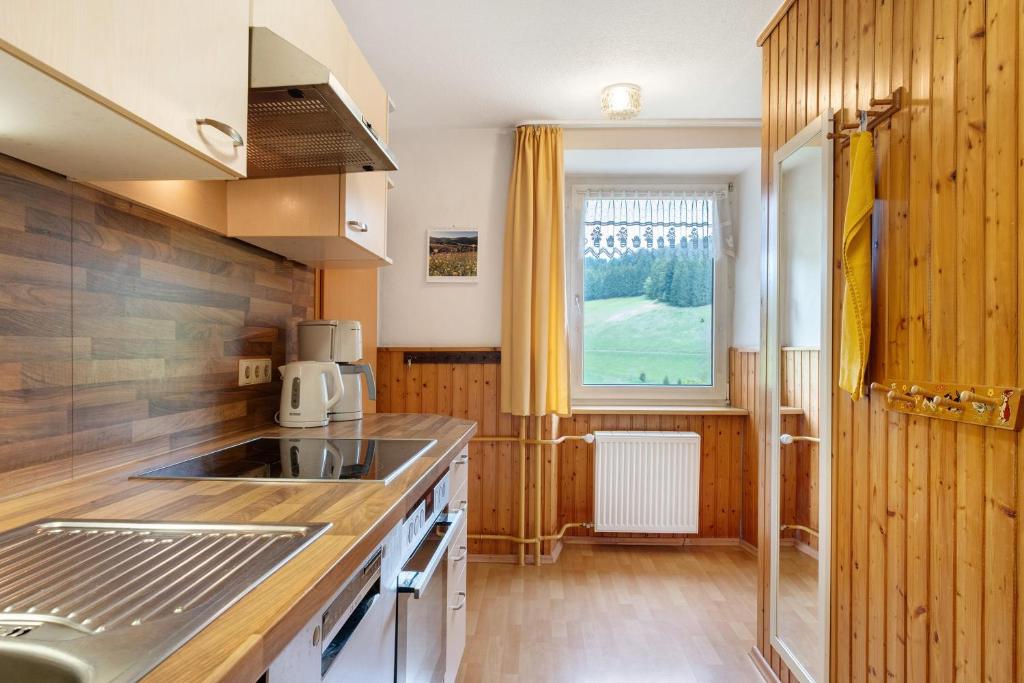 Kuchyň nebo kuchyňský kout v ubytování Rutscherhof Breitnau