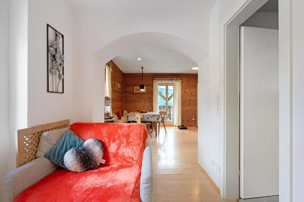 Część wypoczynkowa w obiekcie Huanzhof Ferienwohnung Schwarzhorn