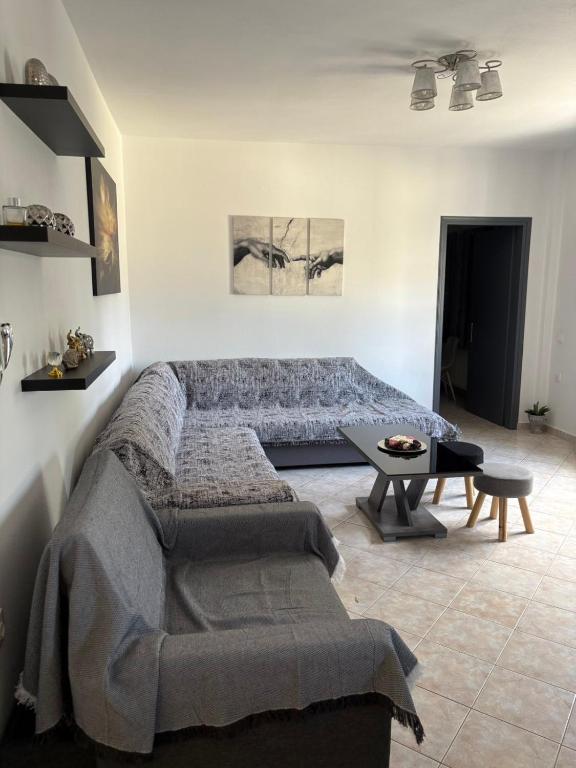 Posezení v ubytování ATHOS APARTMENT