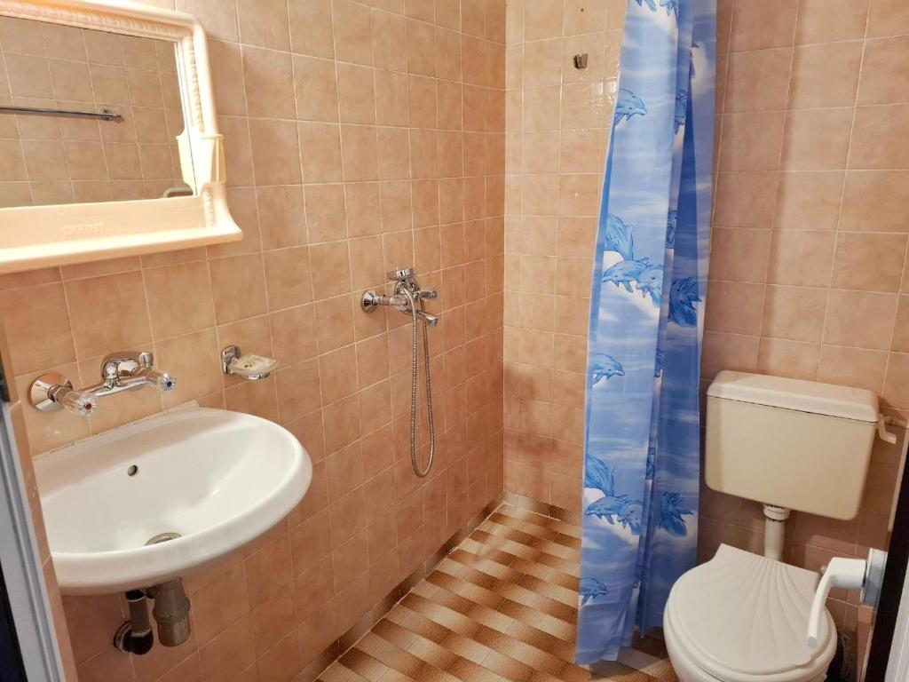 Koupelna v ubytování Hotel Bobchev