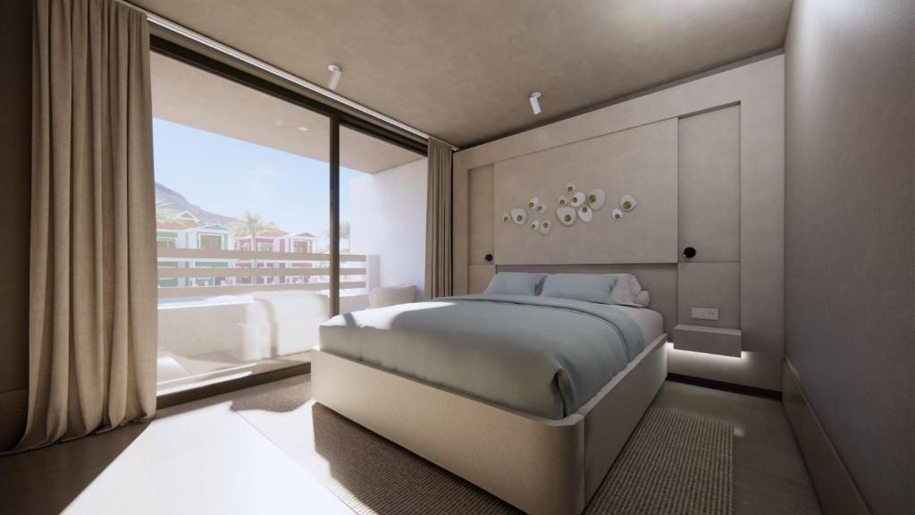 Postel nebo postele na pokoji v ubytování Art Hotel Curacao - Adults Only