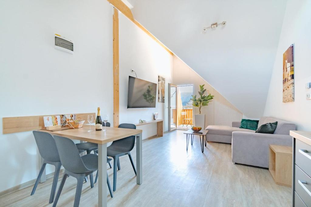 Posezení v ubytování Deluxe apartments Bled