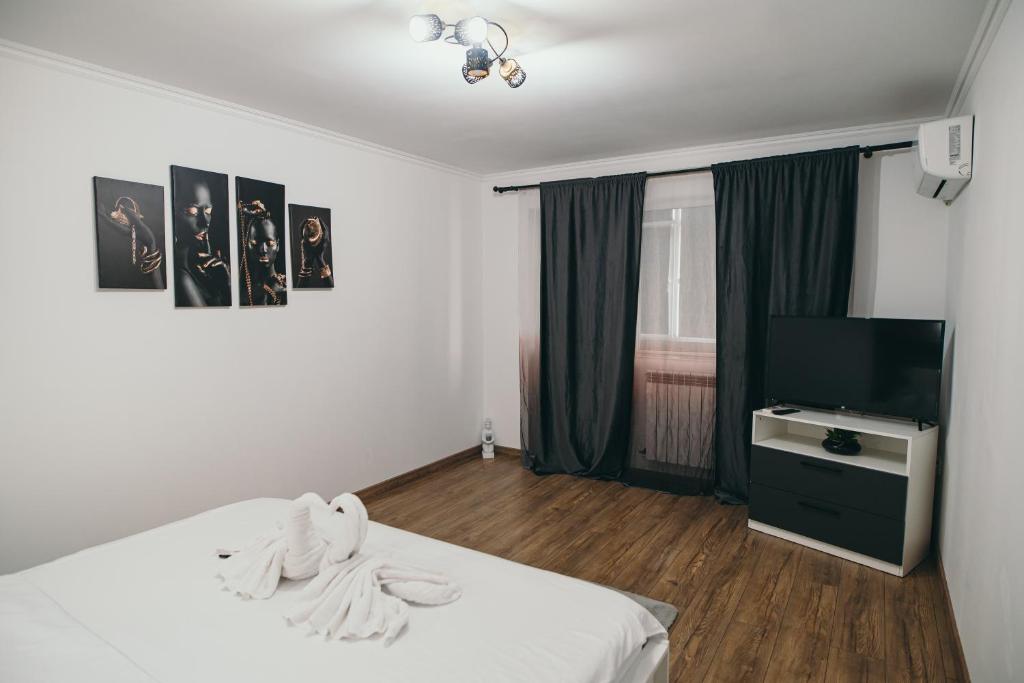 Posteľ alebo postele v izbe v ubytovaní Insomnia Studio
