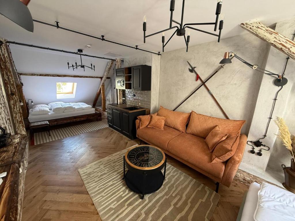 Posezení v ubytování KAVart apartments