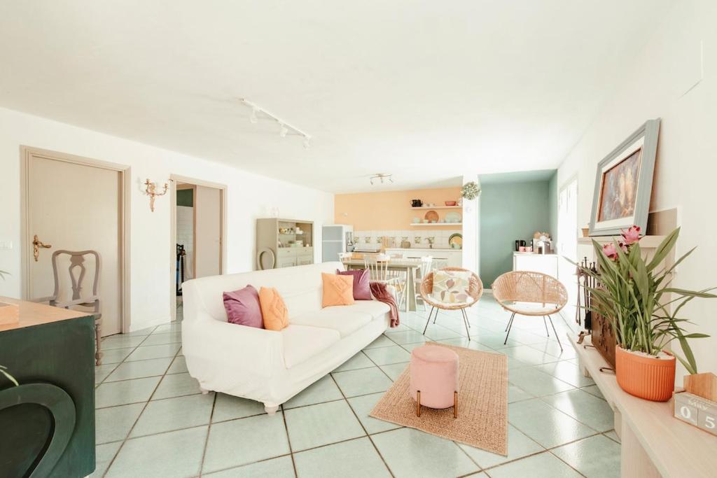 Χώρος καθιστικού στο Nuccia's home vacanze in natura