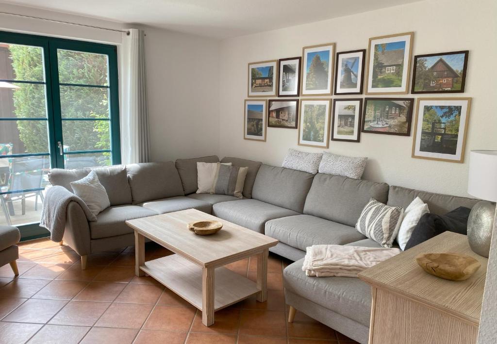 Posezení v ubytování Ferienhaus Igel