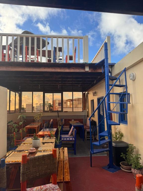 Balkón nebo terasa v ubytování Olas Surf Camp