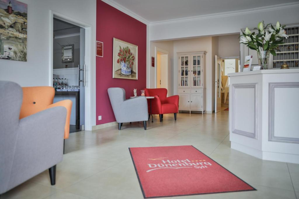 Posezení v ubytování Hotel Dünenburg