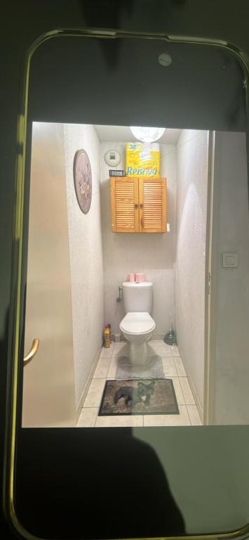 Elle comprend une petite salle de bains pourvue de toilettes. dans l'établissement Agnan, à La Celle-sous-Gouzon