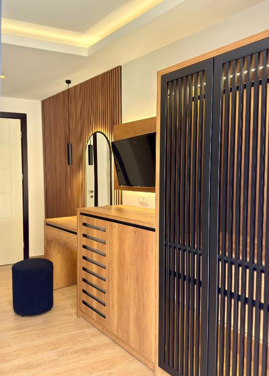 Kuchyň nebo kuchyňský kout v ubytování Fori's rooms