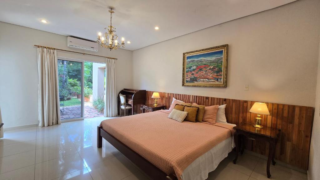 Cama o camas de una habitación en Estanzuela Eco Lodge