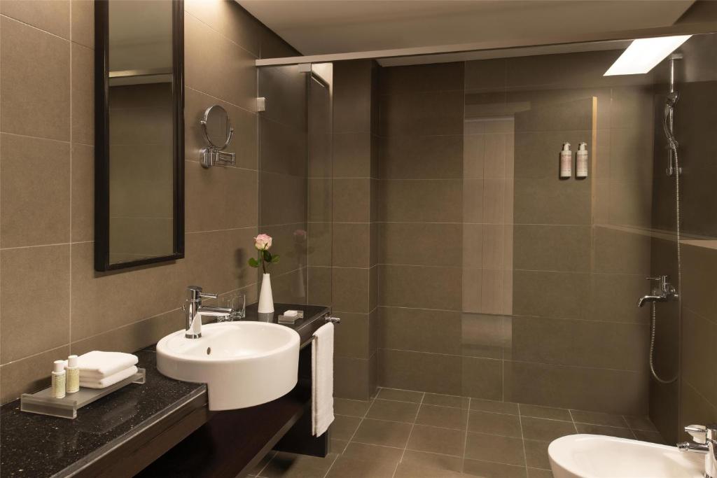 Koupelna v ubytování Bristoria Hotel Erbil
