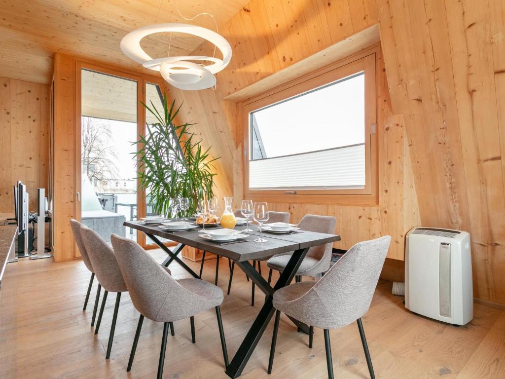 Posezení v ubytování Panorama Loft