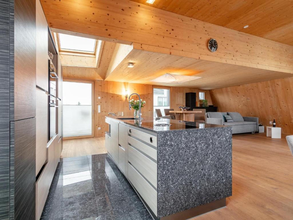Kuchyň nebo kuchyňský kout v ubytování Panorama Loft