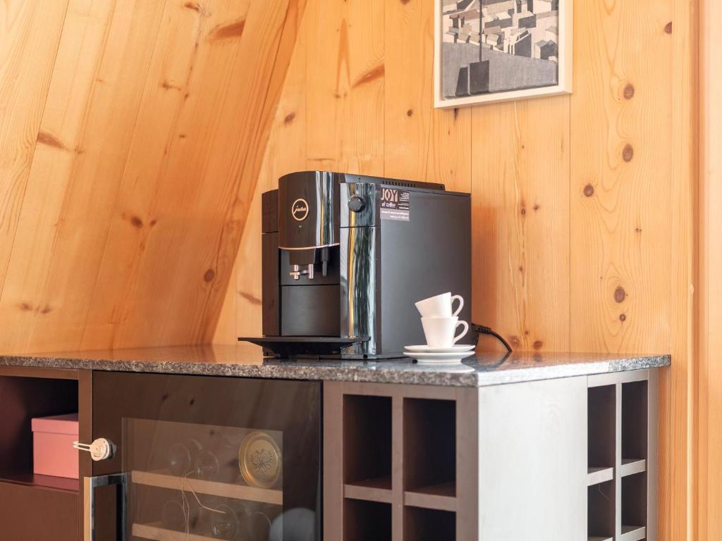 Kuchyň nebo kuchyňský kout v ubytování Panorama Loft
