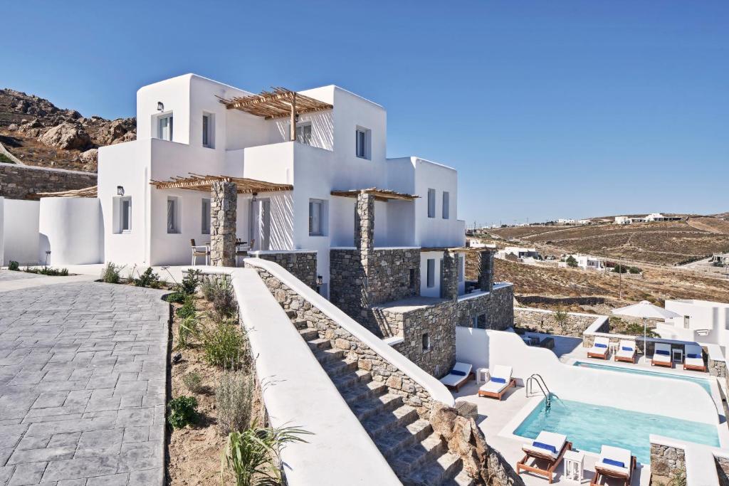 Bazén v ubytovaní Katikies Villas Mykonos alebo v jeho blízkosti