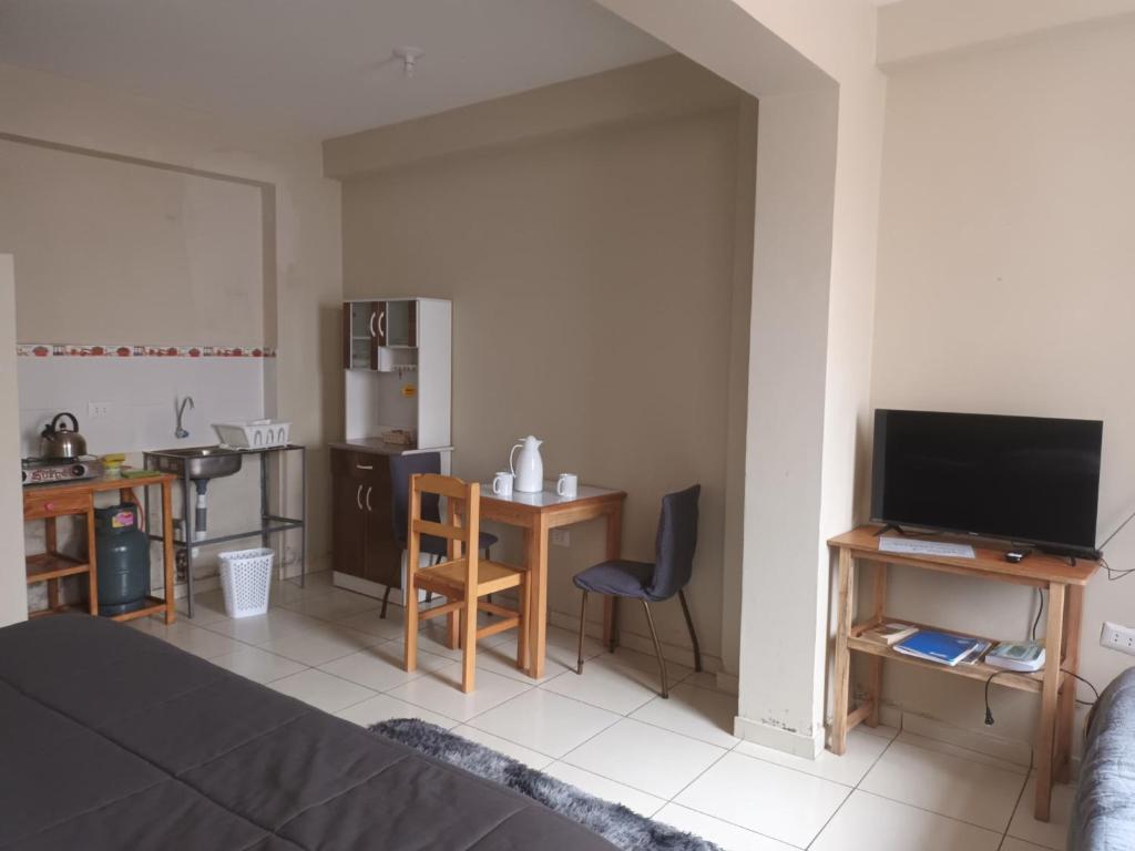 Kuchyň nebo kuchyňský kout v ubytování La casa de Chepita