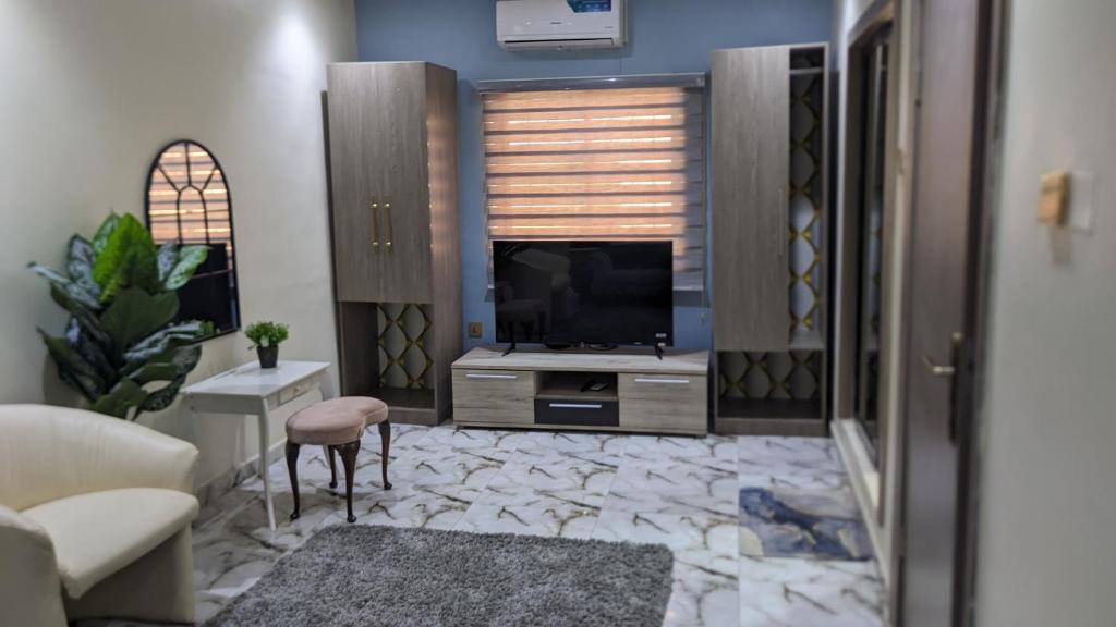 TV a/nebo společenská místnost v ubytování Nems Appartment