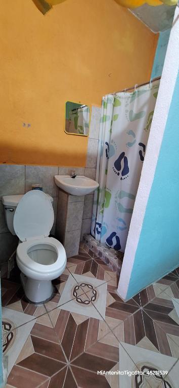 Koupelna v ubytování La Estancia