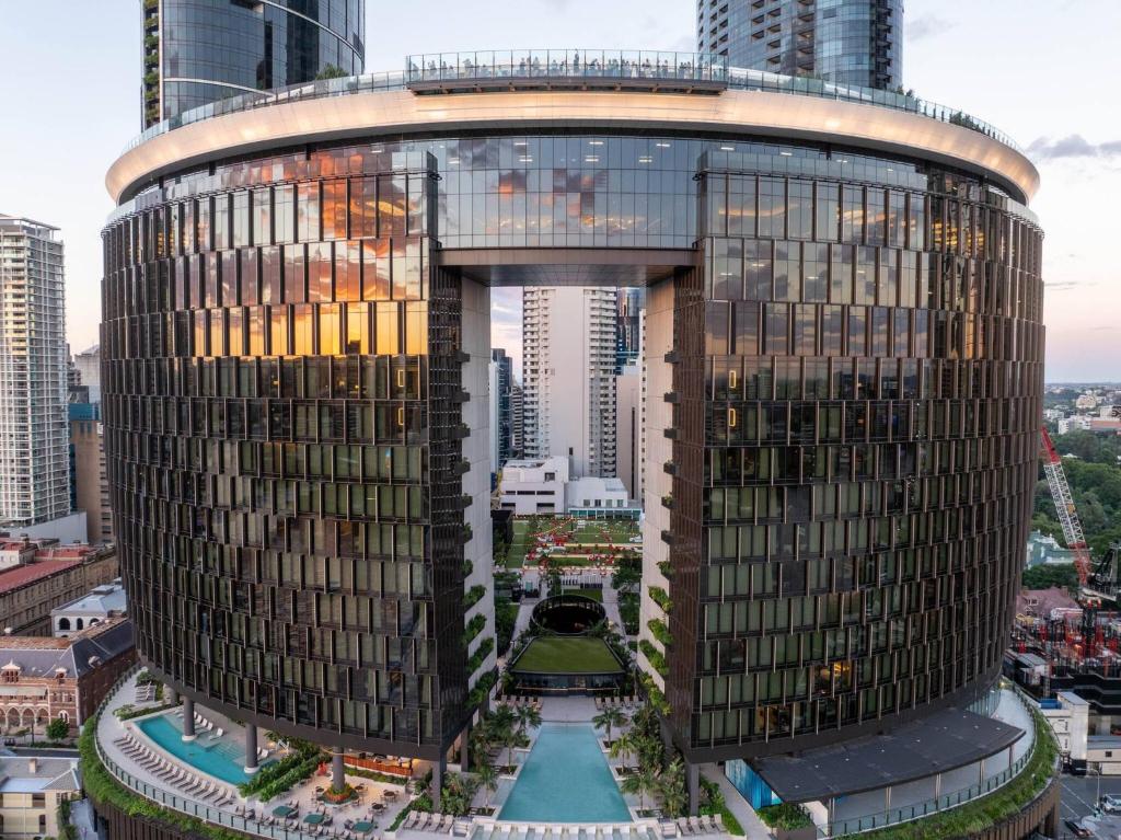 Udsigt til Brisbane eller udsigt til byen taget fra lejligheden