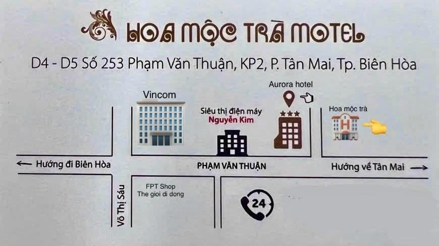 Certifikát, hodnocení, plakát nebo jiný dokument vystavený v ubytování Hoa Mộc Trà Motel