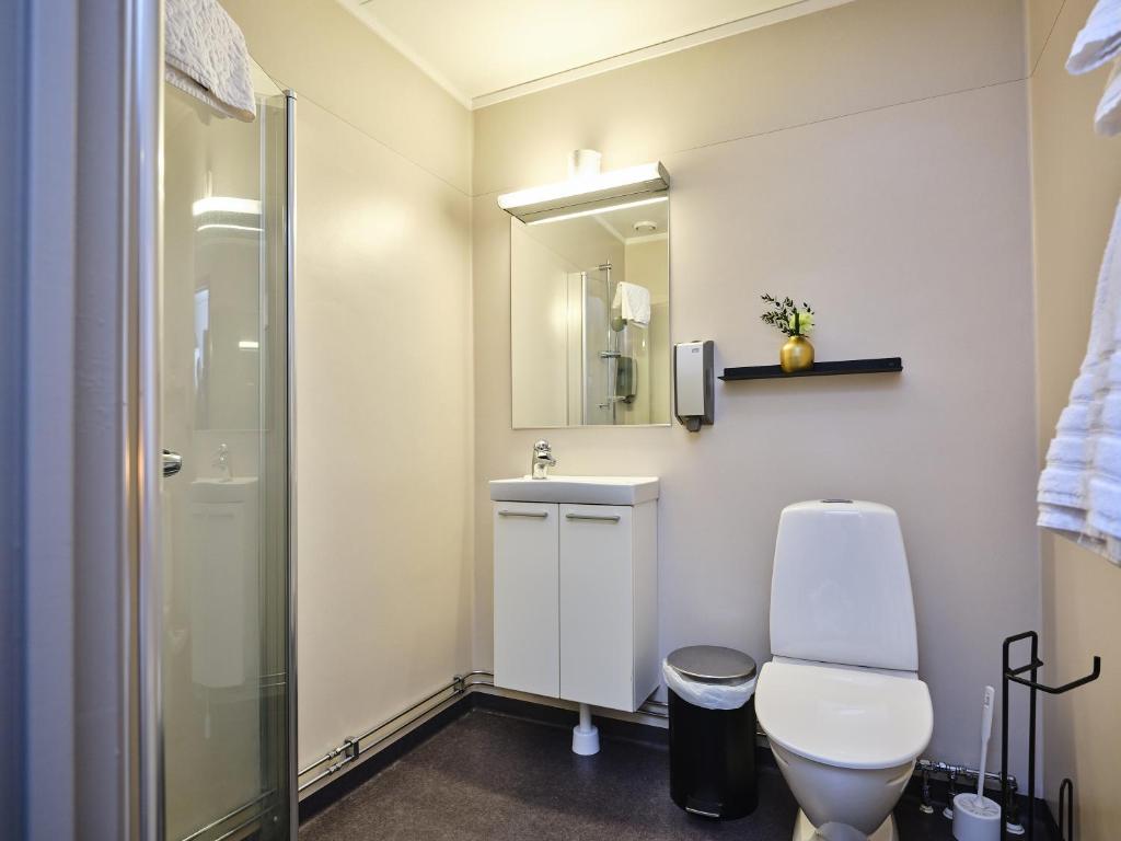 Koupelna v ubytování HAGA Hotell & Bistro
