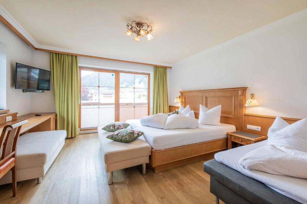 Postel nebo postele na pokoji v ubytování Landhaus Severin