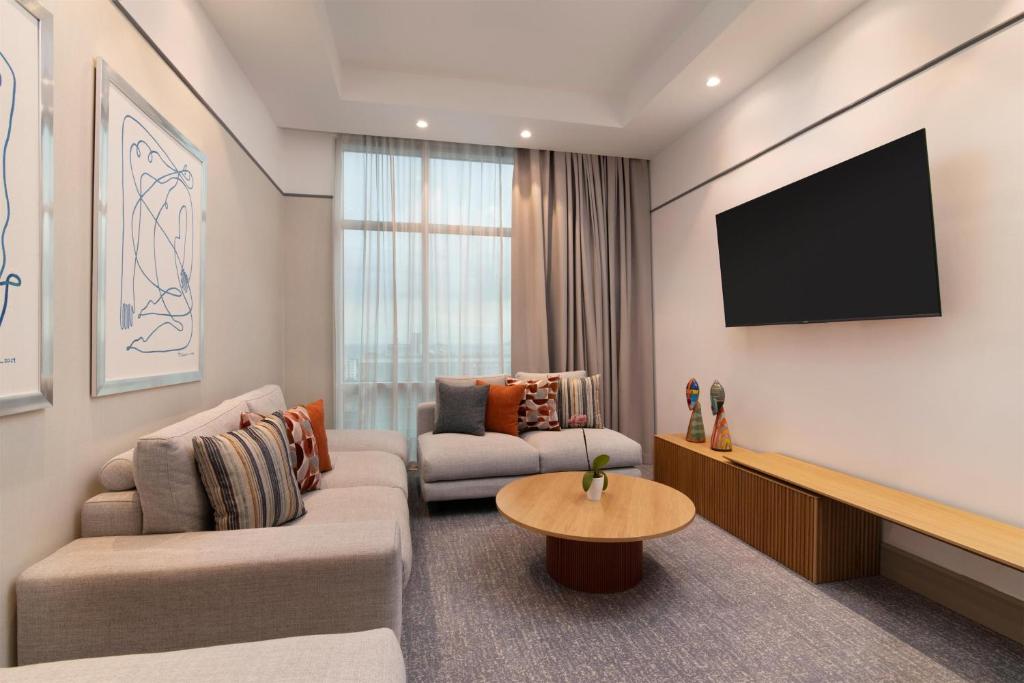 TV a/nebo společenská místnost v ubytování Hyatt Centric Santo Domingo