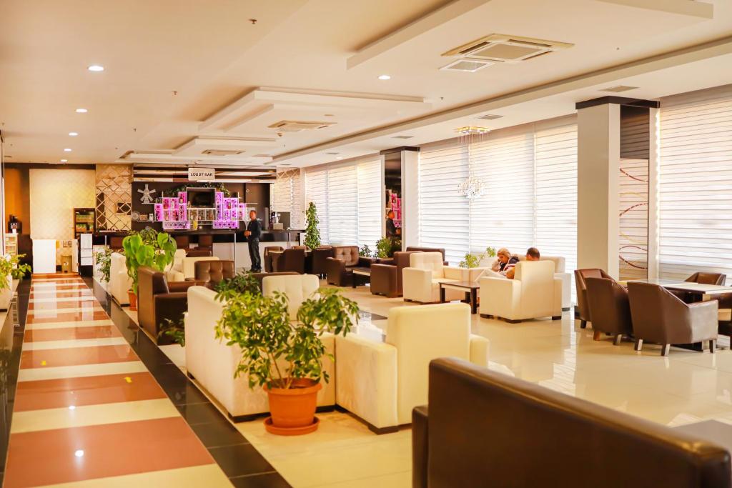 Posezení v ubytování Side Kum Hotel