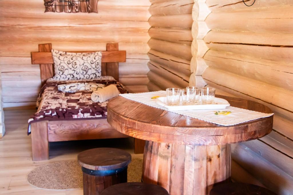 Postel nebo postele na pokoji v ubytování Hotel BILYI AIST