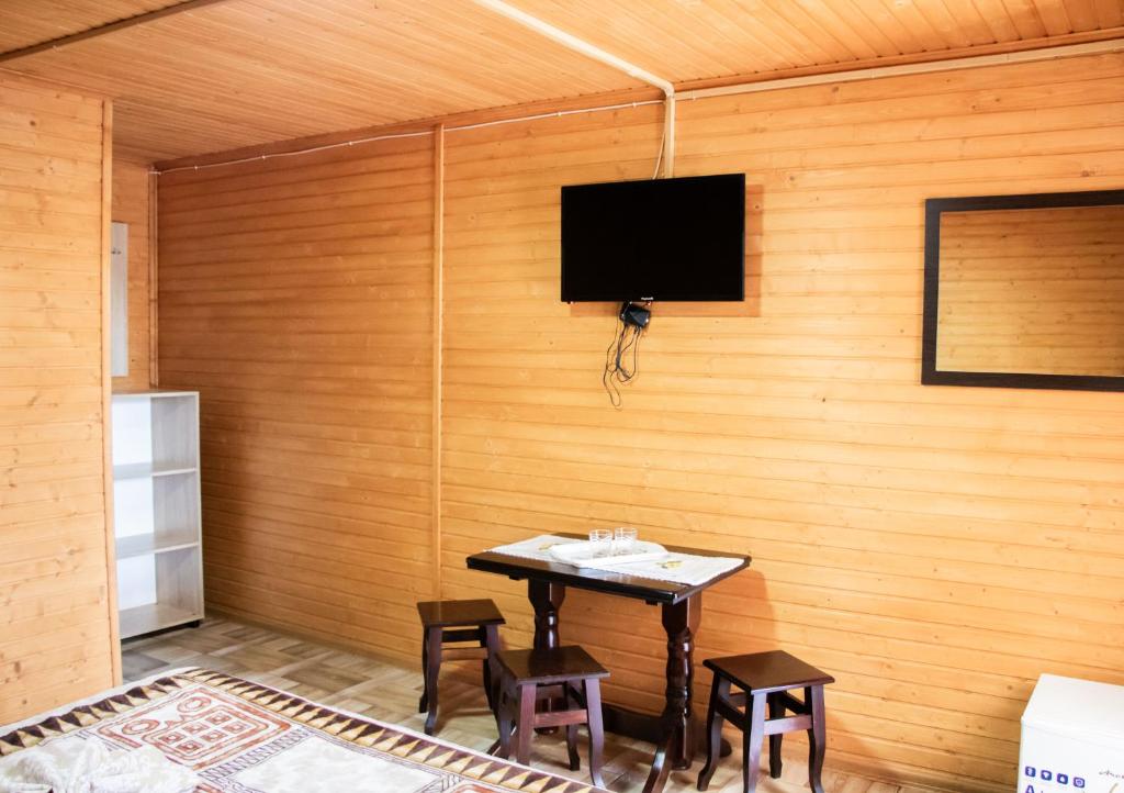 TV a/nebo společenská místnost v ubytování Hotel BILYI AIST