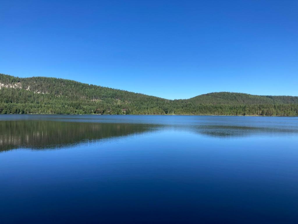 a view of a lake with mountains in the background at Koli country club basic 6 in Hattusaari