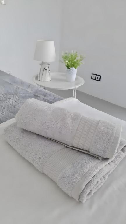 Postel nebo postele na pokoji v ubytování Bella Casa - Suite