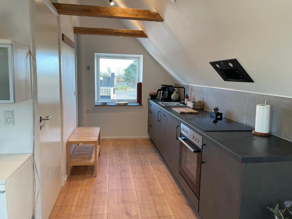 Kuchyň nebo kuchyňský kout v ubytování Motel Hune Apartments