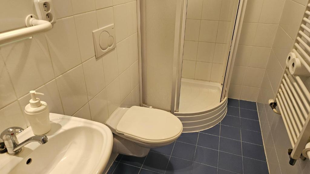 Koupelna v ubytování Baurů Dvůr