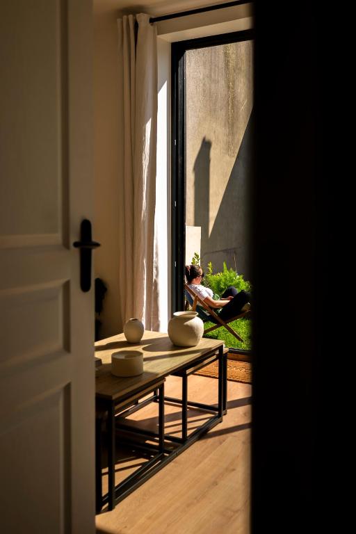 Posezení v ubytování Maison Cachée - Chambres et Appartements en Baie de Somme