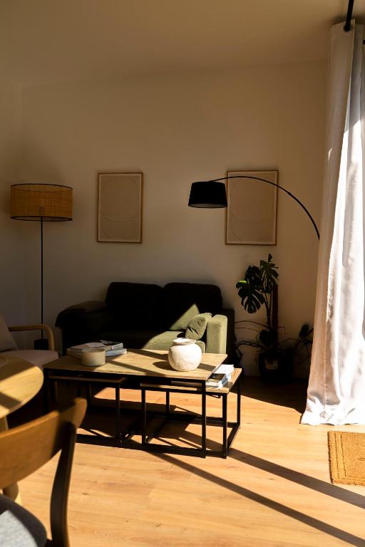 Posezení v ubytování Maison Cachée - Chambres et Appartements en Baie de Somme