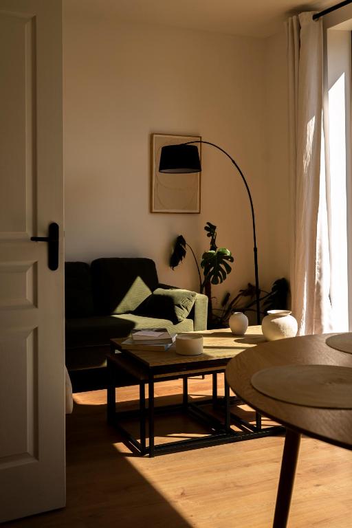 Posezení v ubytování Maison Cachée - Chambres et Appartements en Baie de Somme