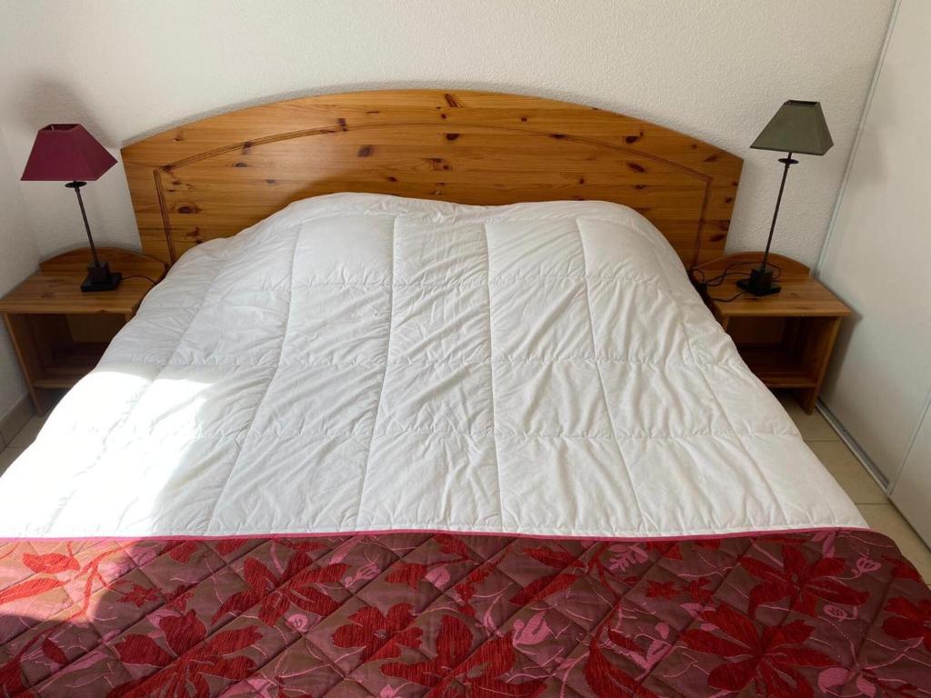 Posteľ alebo postele v izbe v ubytovaní Res Les Sources, Montbrun-les-Bains - Studio 2 pers with terrace or balcony
