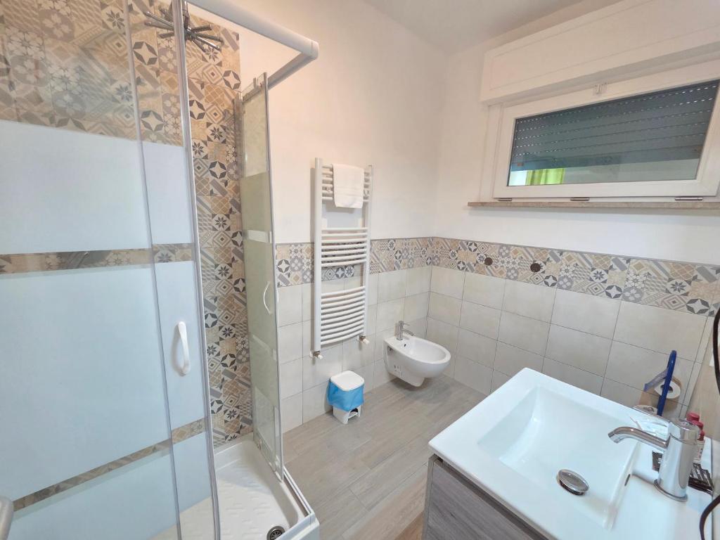Koupelna v ubytování B&B Litoranea 80