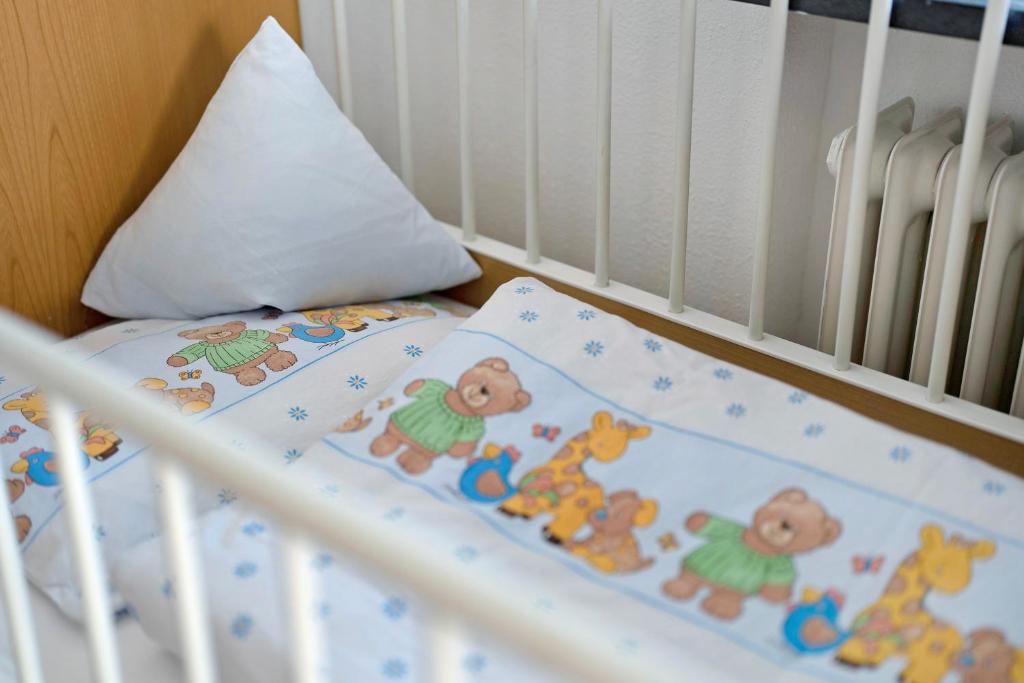 Postel nebo postele na pokoji v ubytování Haus Gisela