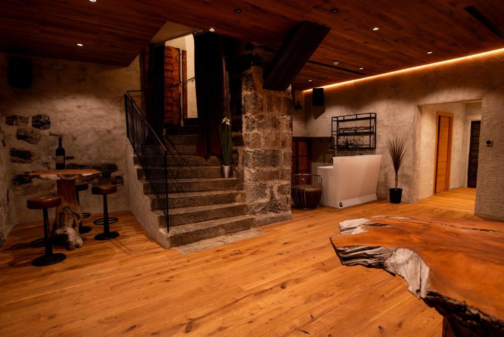 Kuchyň nebo kuchyňský kout v ubytování Boutique Hotel Santer Klause