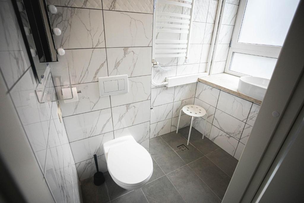 Koupelna v ubytování Hostel K3a